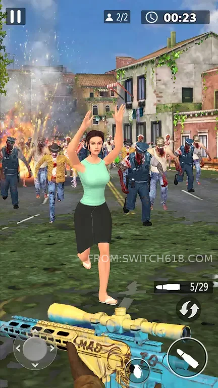 狙击僵尸 2 狙击僵尸游戏截图