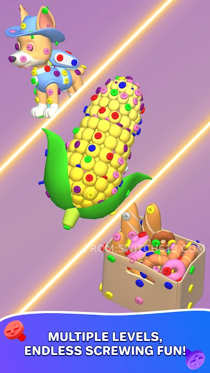 螺丝拼图3D脑筋急转弯 4 螺丝拼图3D脑筋急转弯游戏截图