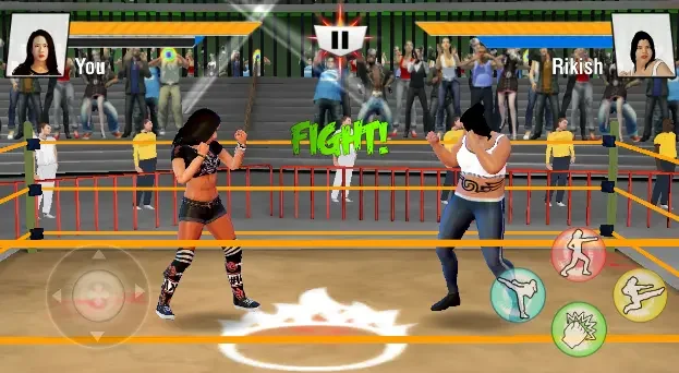 坏女孩摔跤游戏 1 坏女孩摔跤游戏游戏截图