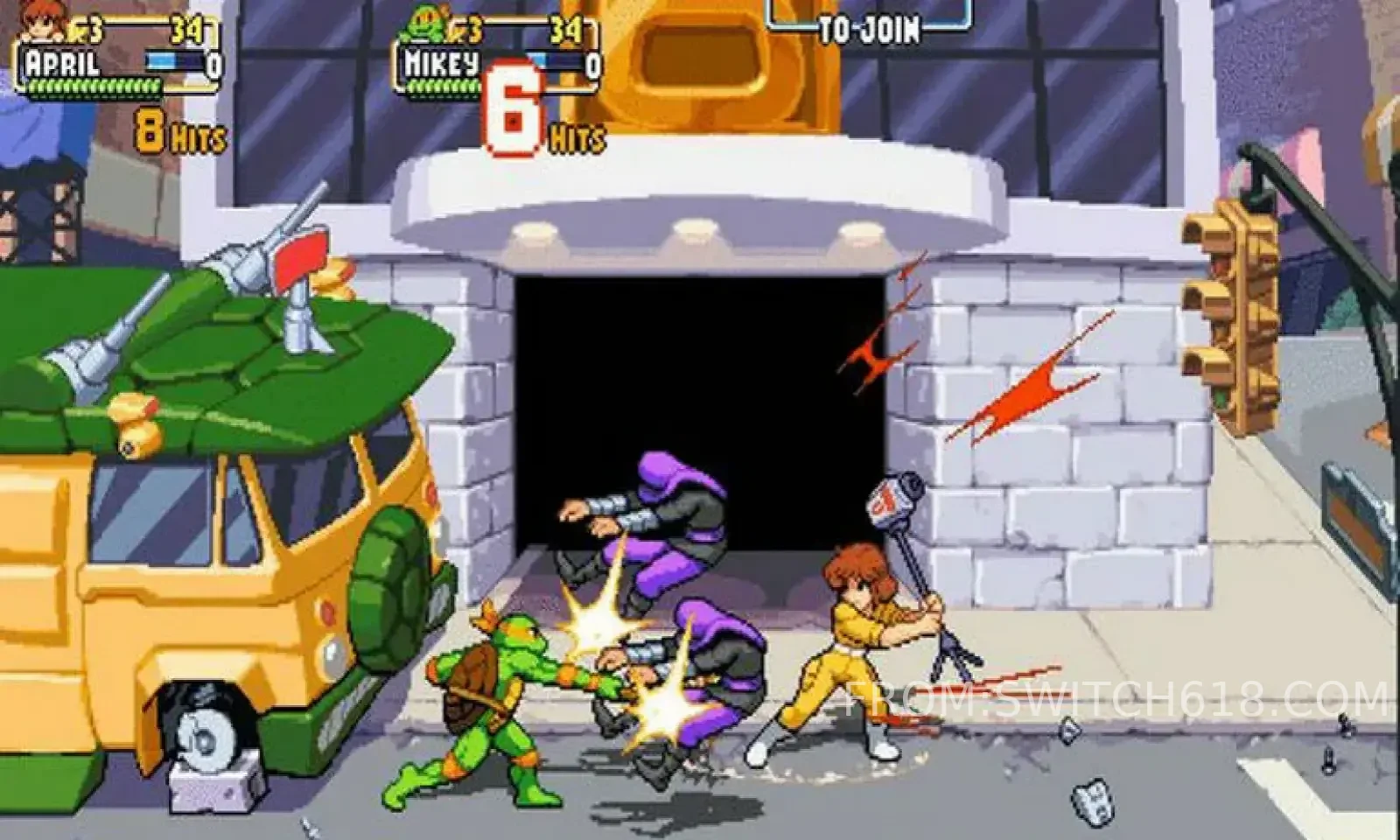 忍者神龜:施萊德的復仇 (Teenage Mutant Ninja Turtles: Shredder's Revenge)-完整版 4 忍者神龜:施萊德的復仇 (Teenage Mutant Ninja Turtles: Shredder's Revenge)-完整版遊戲截圖