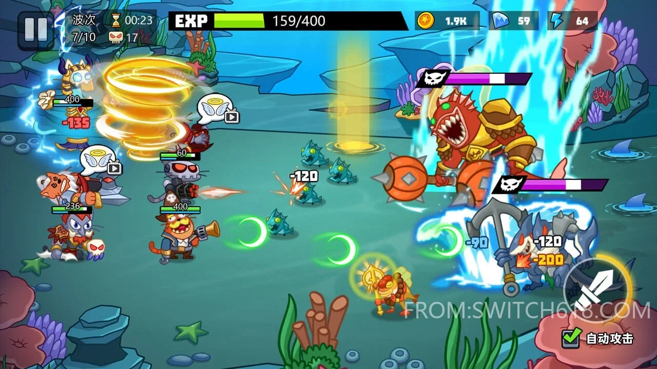 猫咪勇士冒险-大量资源、无广告 2 猫咪勇士冒险-大量资源、无广告游戏截图